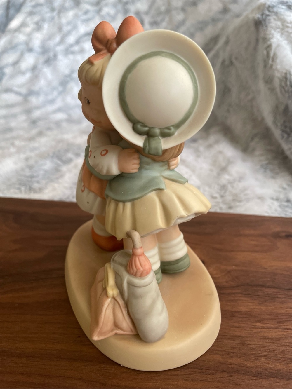 Enesco Pastel Cream, Peach & Mint Hugging Children Figurine - Picture 2 of 10